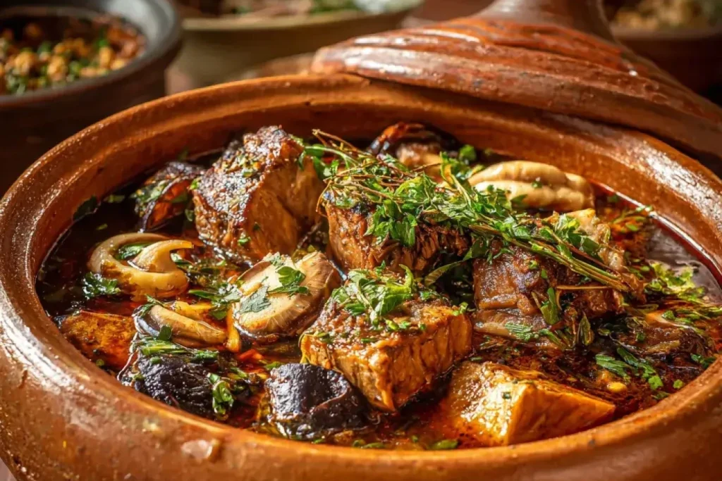 Mantarlı kuzu yemeği, iştah açan nefis tat
